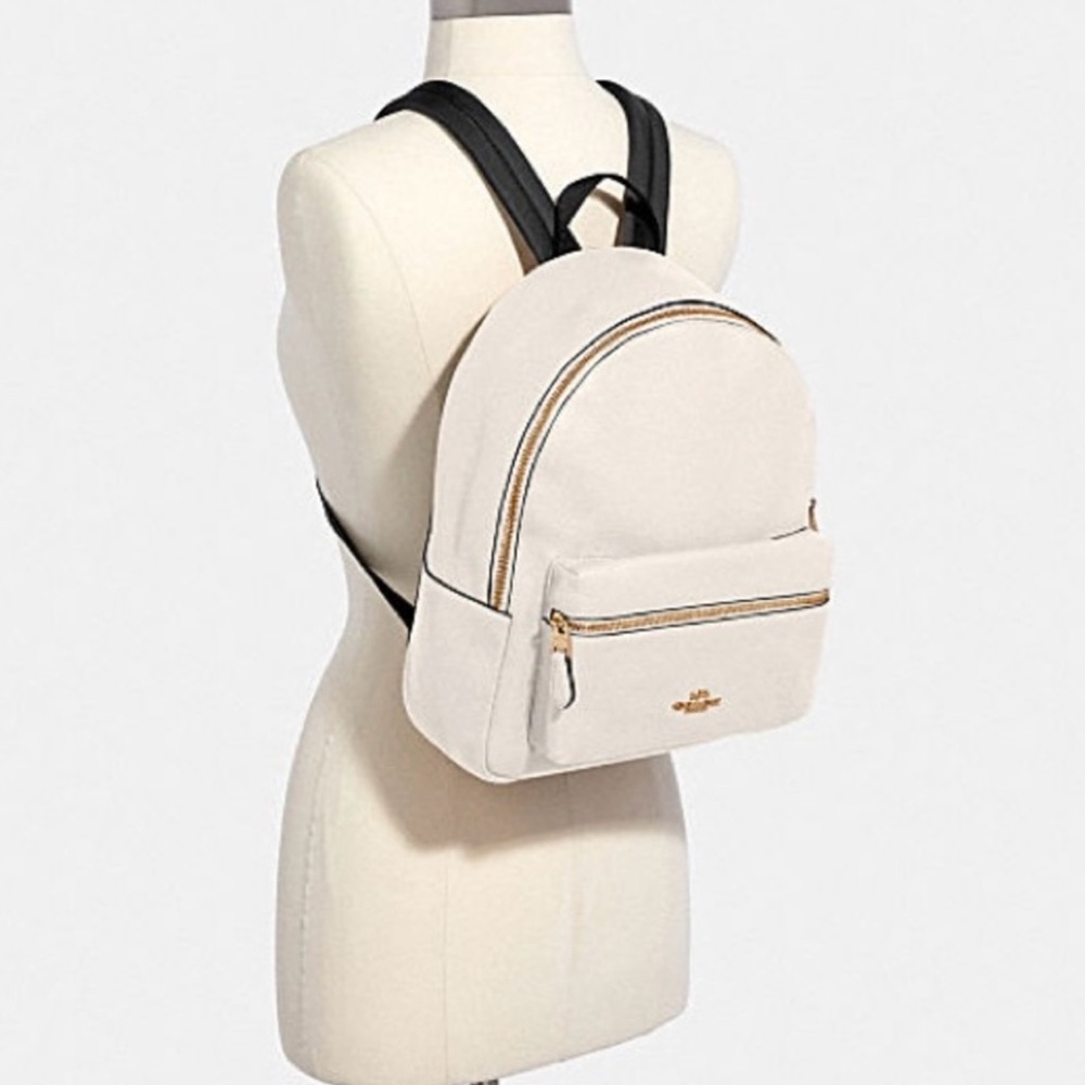 NWOT Coach Charlie Cream Backpack - Picture 4 of 11